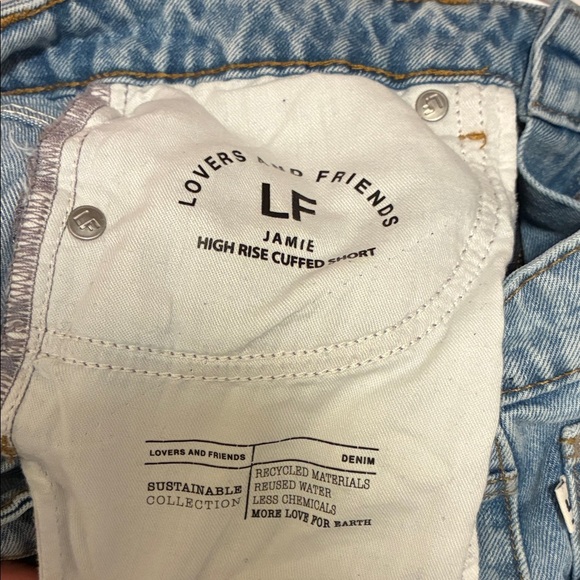 Lovers + Friends Light Blue Jean Shorts - Picture 7 of 7